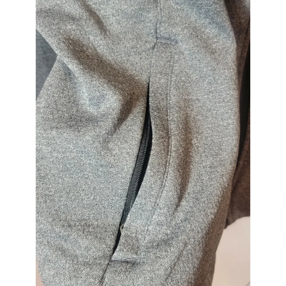 Nike XL Basketball Dri-Fit Charcoal Black Mesh‎ Zippered Pockets Full Zip Jacket